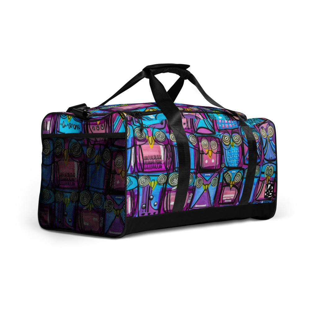 A Parliament of Purple Owls - Lebo Duffle Bag